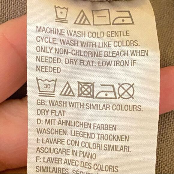 Lisa Rinna Collection Beige Tee Shirt Dress Knee Length Flowy Womens Size Small - Picture 5 of 5